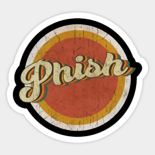 circle vintage Phish Sticker